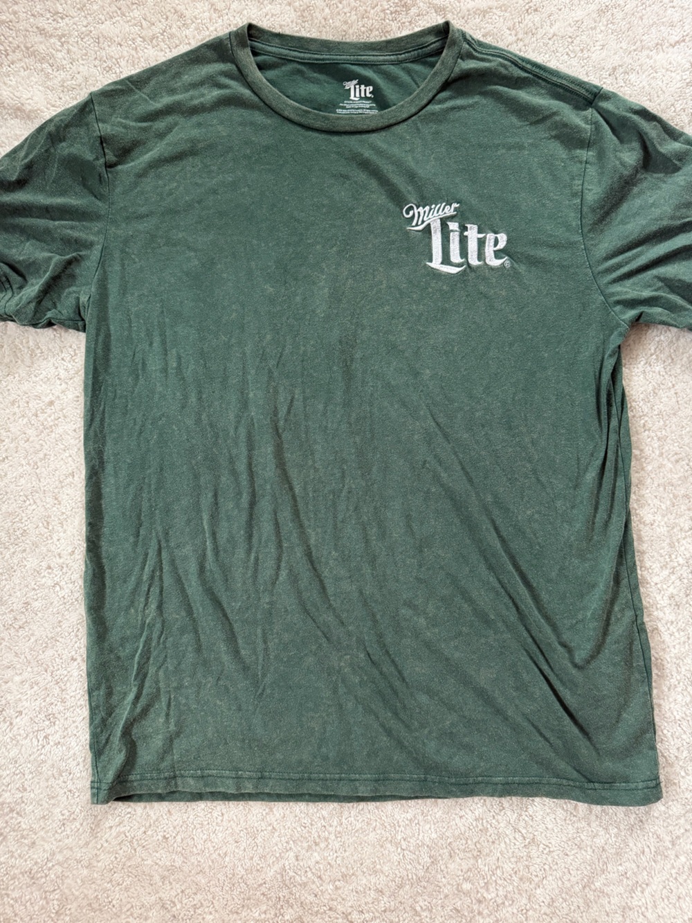 Miller Lite Men’s Forest Green Logo Short Sleeve Tee